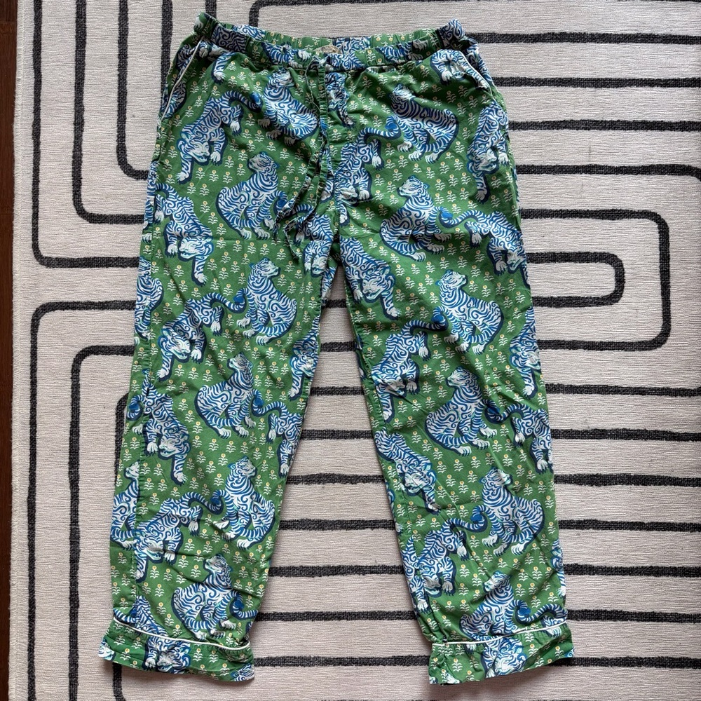 Printfresh Tiger Queen Long Cotton Pajama Set Size Medium - Picture 10 of 12